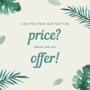 Make me an offer - I’ll work with you! ✨